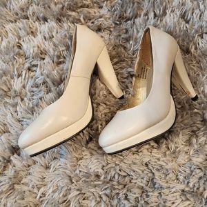 White Platform Heels